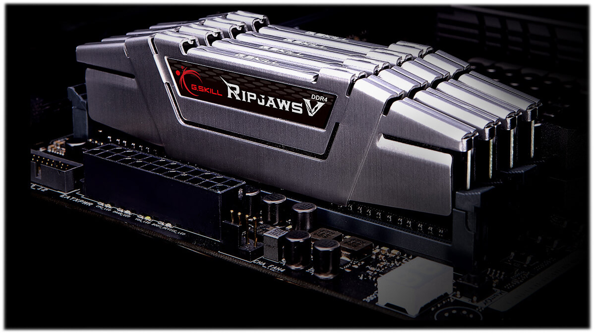 ᐈ DDR-4 DIMM 32 GB 3200 MHz G.SKILL Ripjaws V, 4x 8 GB Kit, Black, BOX ...